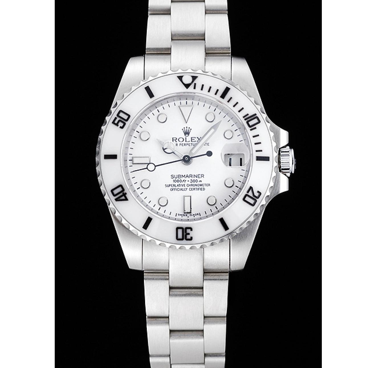 Submariner Dial Stainless 1454152 Rolex Bracelet White Steel 1013